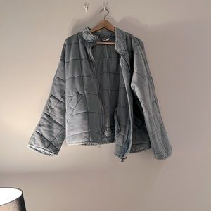 blue fun-loving, adventure-going coat !